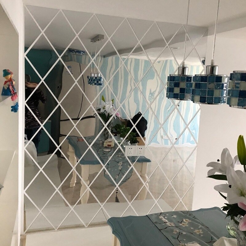 Yapışkanlı Dekoratif Akrilik Ayna ( 17 Parça ) - görsel 2
