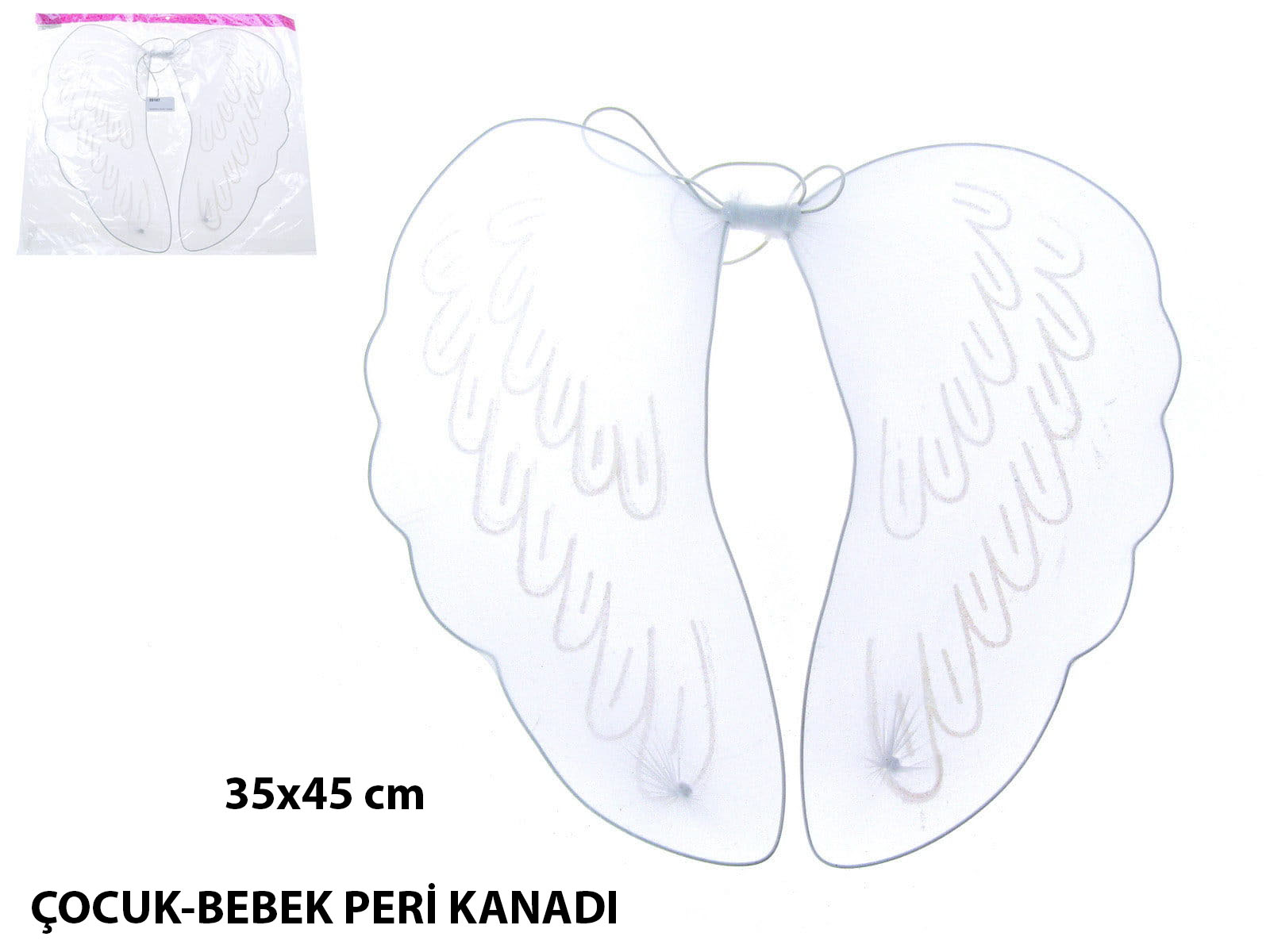 Bebek amp; Çocuk Peri Kanadı – Kostüm Tamamlayıcı Kanat 35x45 cm - görsel 2